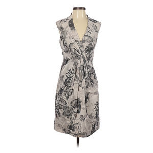 Suzi Chin Maggy Boutique Floral V Neck Sheath Cocktail Dress Sleeveless